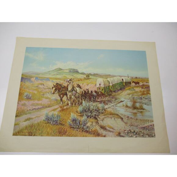 OC Seltzer - Olaf Carl Seltzer Wagon Trail Print - General Mills sponsored print